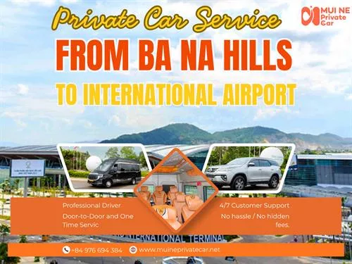 Private Car From Ba Na Hills To Da Nang International Airport