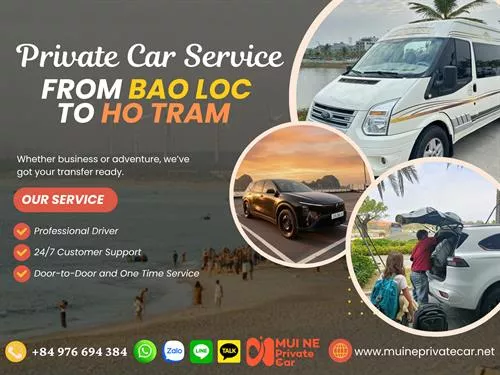 Private Car From Bao Loc To Ho Tram