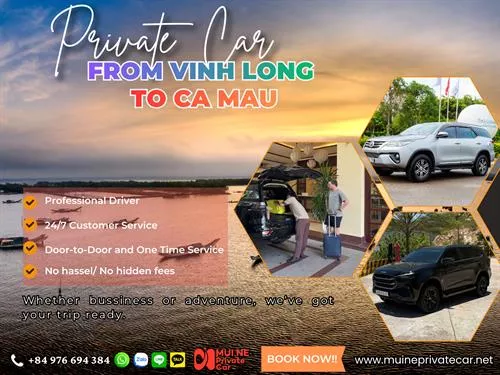 Vinh Long To Ca Mau Private Car Transfer 