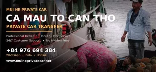 Ca Mau to Can Tho Private Car Transfer