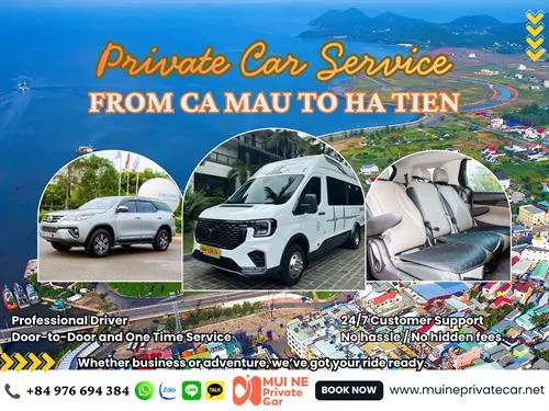 Ca Mau to Ha Tien Private Car Transfer