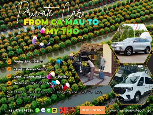 Ca Mau to My Tho Private Car Transfer