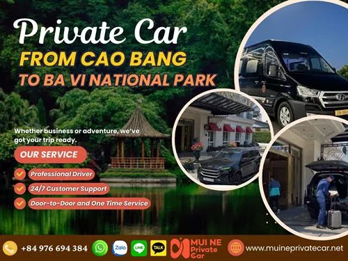 Cao Bang to Ba Vi National Park Private Car