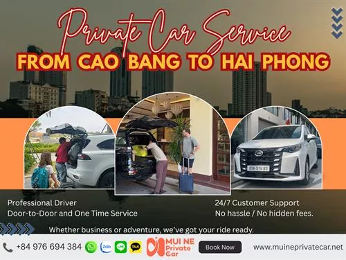 Cao Bang to Hai Phong Private Car