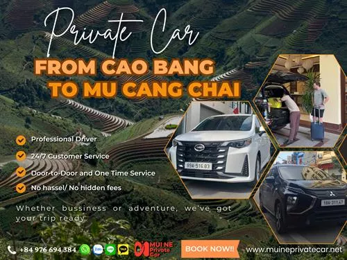 Cao Bang to Mu Cang Chai Private Car