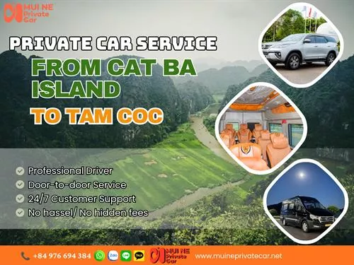 Cat Ba Island To Tam Coc Private Car Transfer 