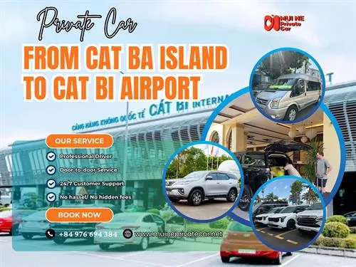 Private Car From Cat Ba Island To Cat Bi Airport