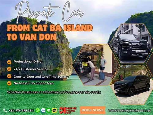 Cat Ba Island to Van Don Private Car