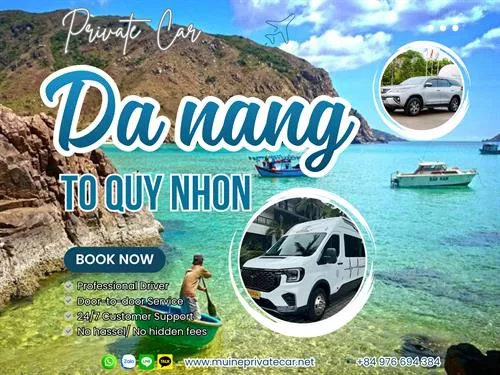 Private car from Da Nang to Quy Nhon