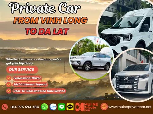 Vinh Long To Da Lat Private Car Transfer