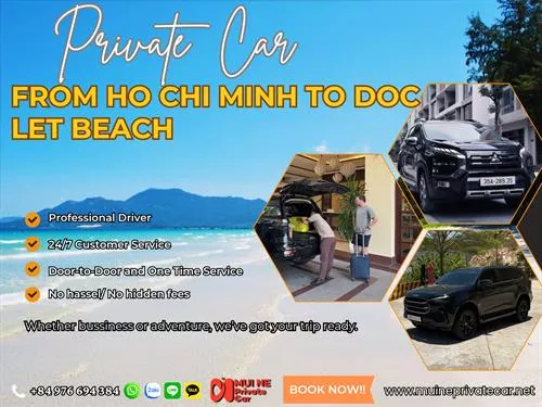Ho Chi Minh To Doc Let Beach Private Car Transfer