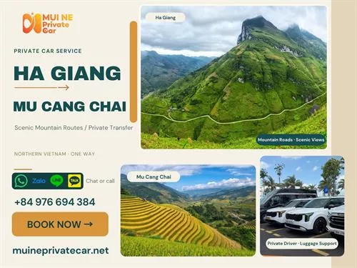 Ha Giang to Mu Cang Chai Private Car