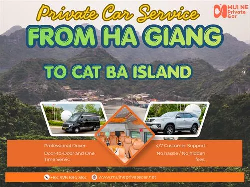 Ha Giang to Cat Ba Island Private Car