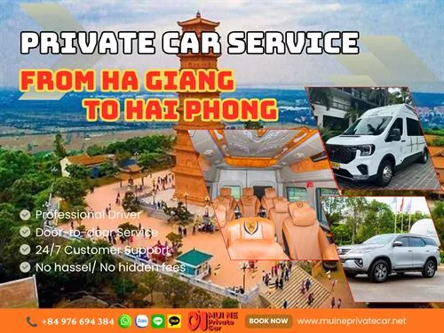 Ha Giang to Hai Phong by Private Car Transfer