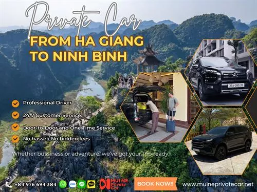 Ha Giang to Ninh Binh Private Car