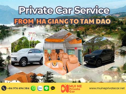 Ha Giang to Tam Dao By Private Car Transfer