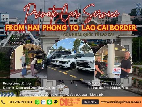 Hai Phong to Lao Cai Border Gate Private Car