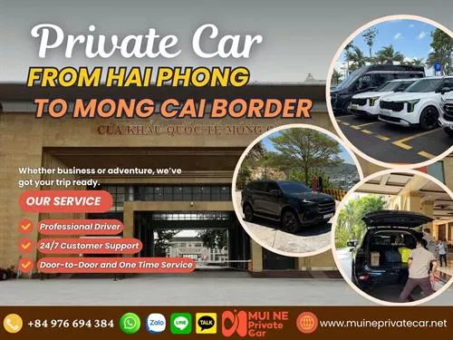Hai Phong to Mong Cai Border Gate Private Car Charter