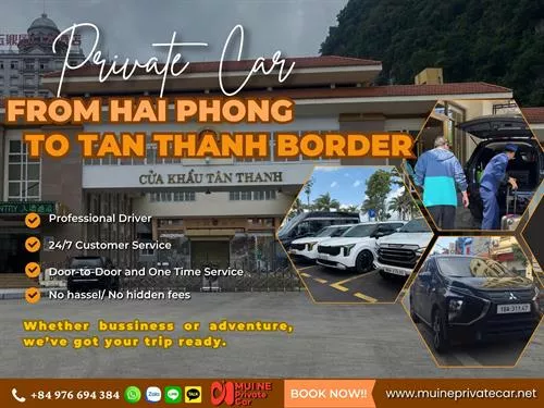Hai Phong to Tan Thanh Border Gate Private Car Rental