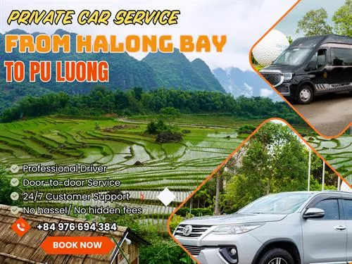 HaLong Bay To Pu Luong Private Car Transfer