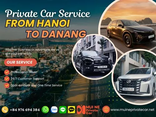 Hanoi to Danang Private Car