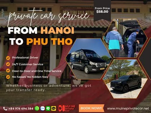 Private Car From Hanoi To Phu Tho