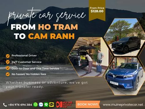 Private Car From Ho Tram to Cam Ranh