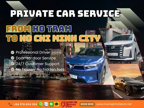 Private Car Rental Service Ho Tram to Saigon