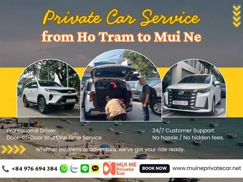 Private Car From Ho Tram to Mui Ne
