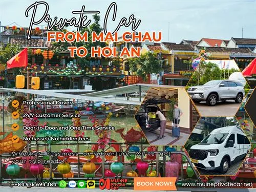 Mai Chau To Hoi An Private Car Transfer 