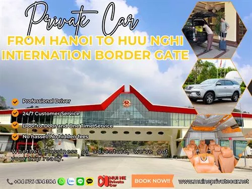 Hanoi To Huu Nghi Border By Private Car Transfer
