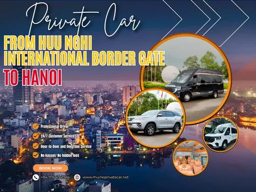 Huu Nghi International Boder Gate to Hanoi By Private car
