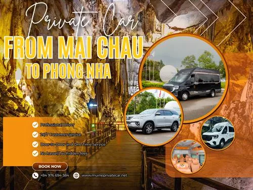 Mai Chau To Phong Nha Private Car Transfer