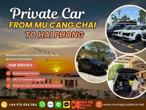Mu Cang Chai to Hai Phong Private Car