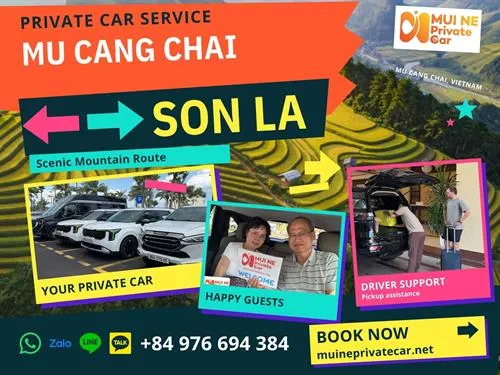 Mu Cang Chai to Son La Private Car