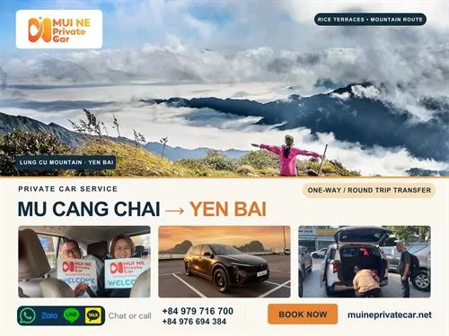 Mu Cang Chai to Yen Bai Private Car