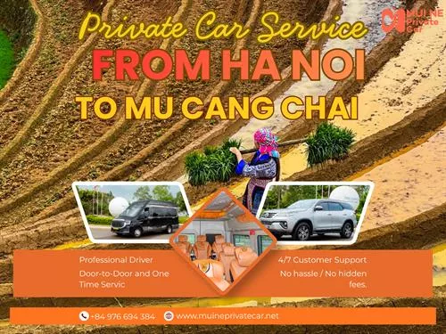 Private Car From Hanoi To Mu Cang Chai