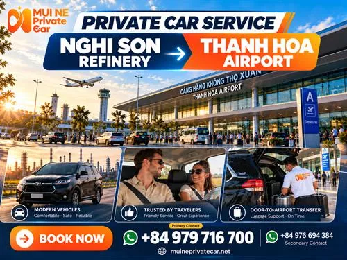 Nghi Son Refinery to Thanh Hoa Airport Private Transfer