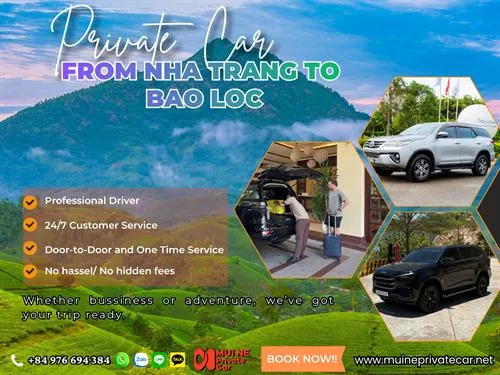 Nha Trang To Bao Loc Private Car Transfer
