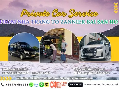 Nha Trang To Zannier Bai San Ho Private Car Transfer