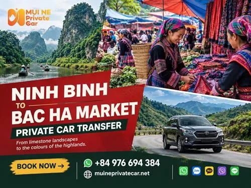 Ninh Binh to Bac Ha Market Private Car Transfer