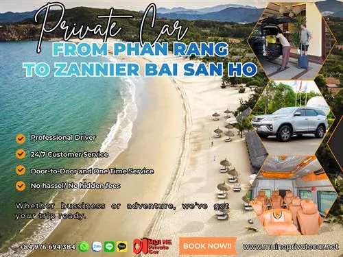 Phan Rang To Zannier Bai San Ho Private Car Transfer