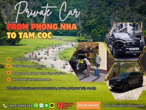 Phong Nha To Tam Coc Private Car Transfer