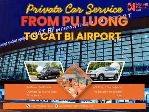 Pu Luong To Cat Bi Airport Private Car Transfer