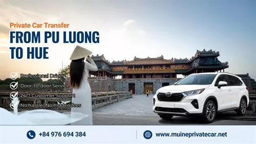 Pu Luong To Hue Private Car Transfer 