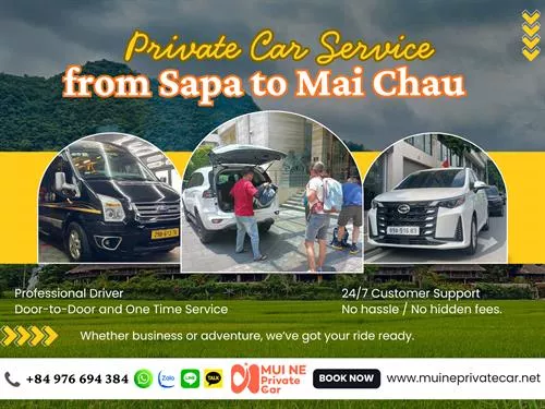 Private Car From Sapa To Mai Chau