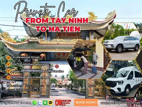 Tay Ninh To Ha Tien Private Car Transfer