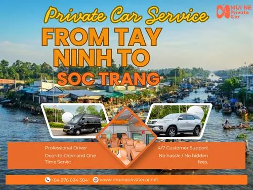 Tay Ninh To Soc Trang Private Car Transfer