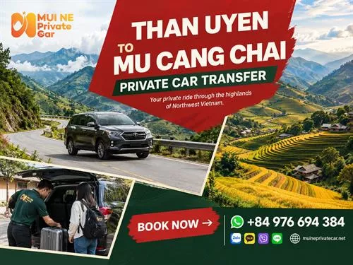 Than Uyen to Mu Cang Chai Private Car Transfer
