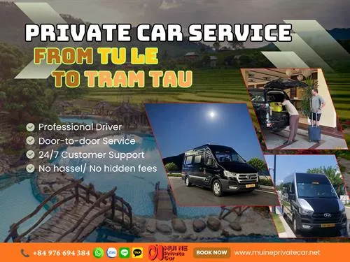 Tu Le to Tram Tau Private Car Transfer